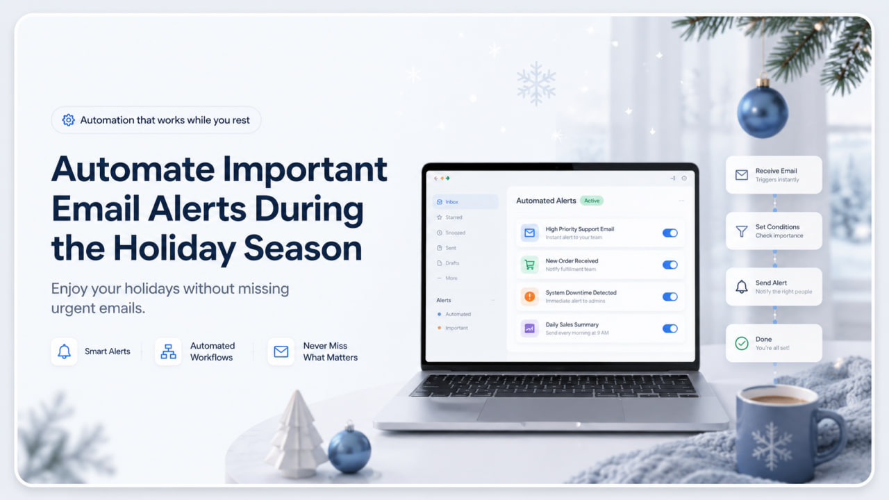 Automate Important Email Alerts During the Holiday Season