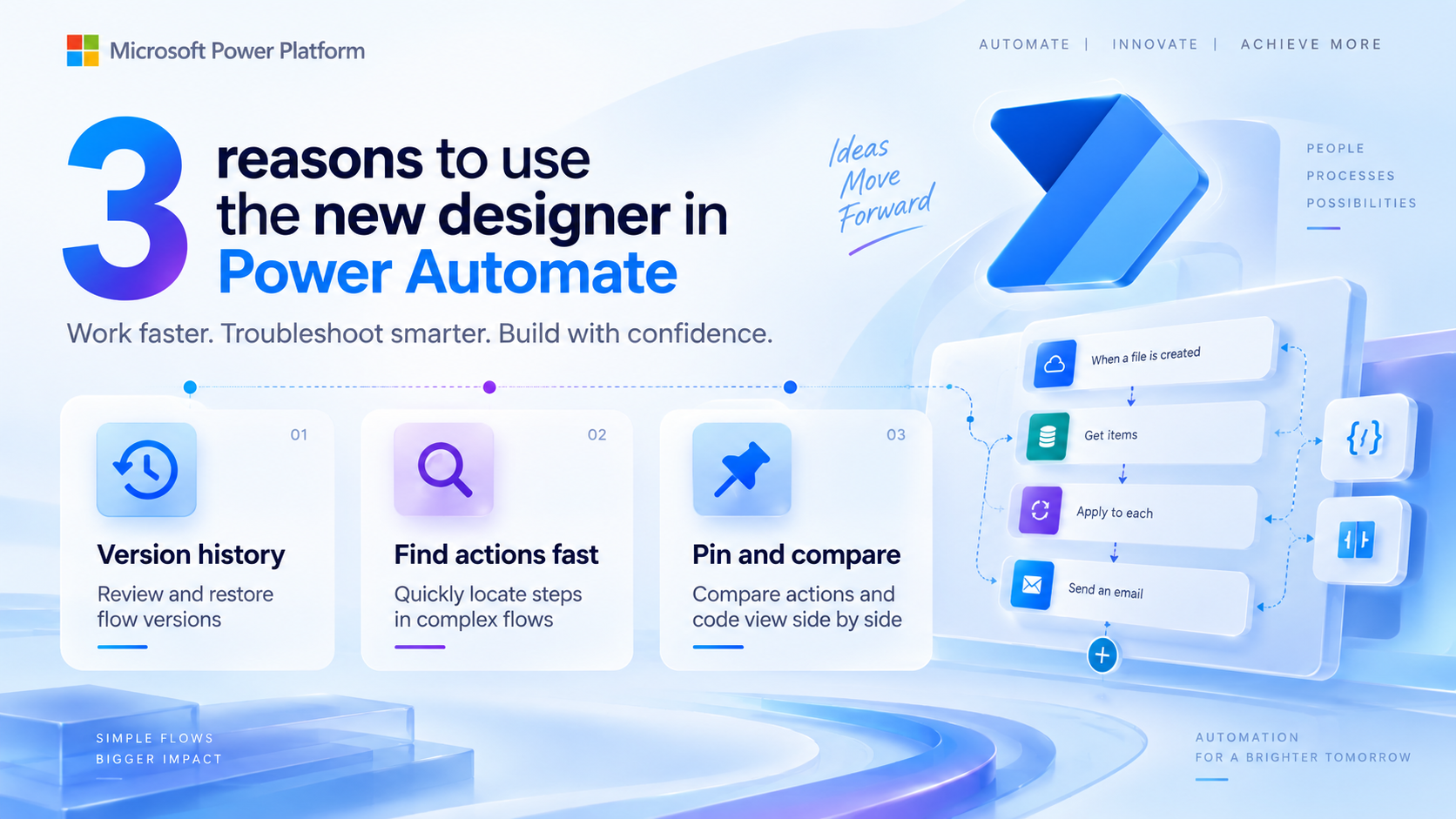 3 reasons to use the new designer in Power Automate